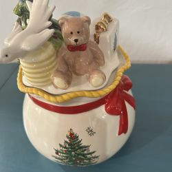 Spode Round Candy Jar With Lid 