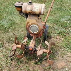 Antique JCT Tiller With 4hp Cast Iron Kohler Engine 