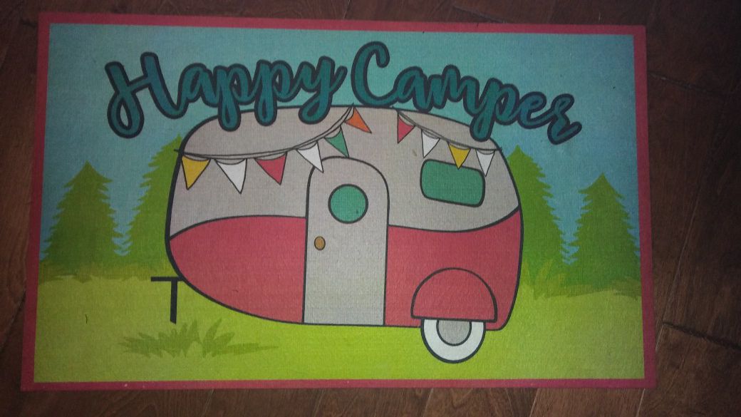 Vintage Camper Trailer front door Matt