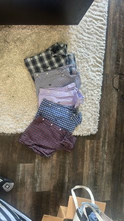 5 Men’s M Polo Long Sleeve Shirts