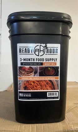READY HOUR 3 MONTH FOOD SUPPLY 25 year shelf life SURVIVAL KIT