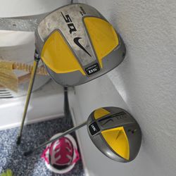Left-handed  Nike Driver and 3-Wood