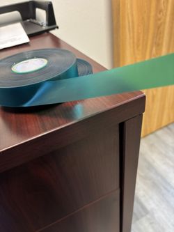1” Green Tie Tape - 8 Mil - 48 Rolls/Case