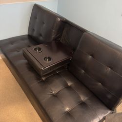 Leather Futon Couch