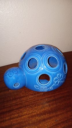 Blue Ceramic Turtle 