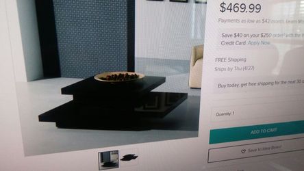 Rotating coffee table