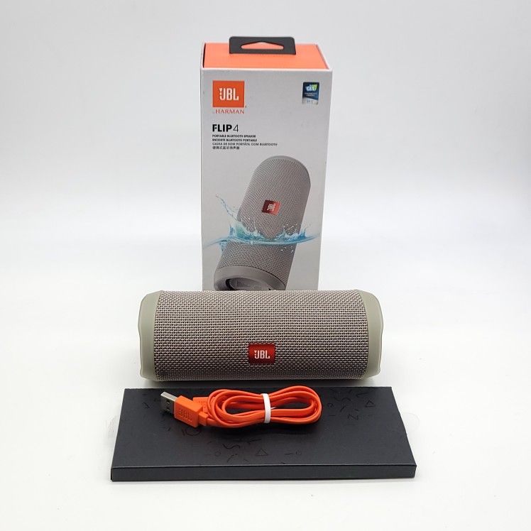 JBL Harmon Flip 4 Waterproof Portable Bluetooth Speaker - Gray