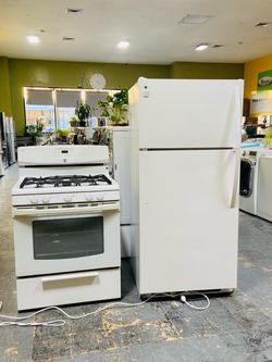 Refrigerador y estufa Blanco a pagos