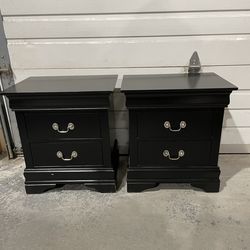 Pair of Black COASTER Nightstands