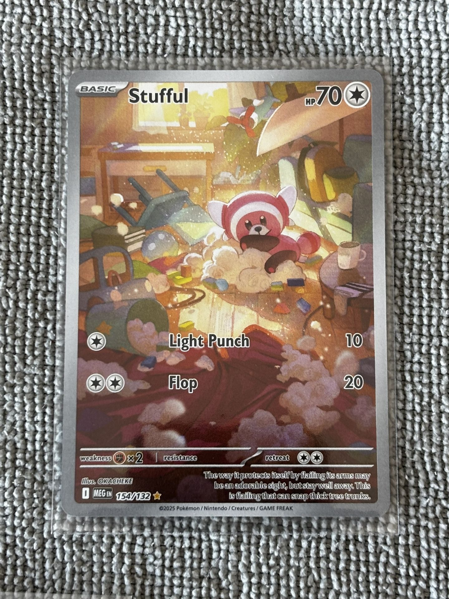 🧸Stufful | 154/132 | Mega Evolution | Illustration Rare | Pokémon TCG🧸