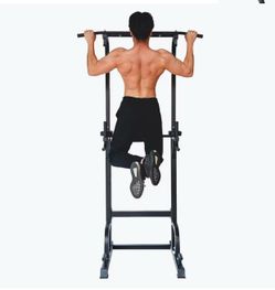 Power Tower Pull Up Bar & Dip Station, Multi-Function Strength Training Equipment