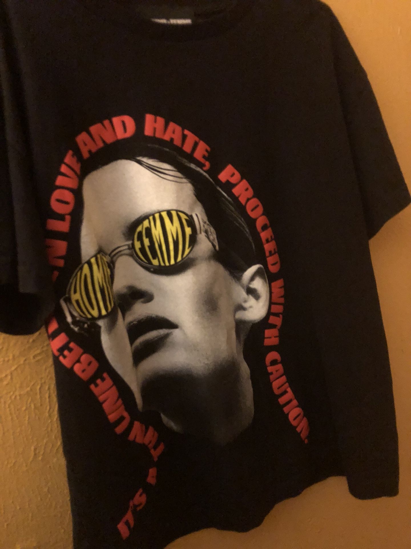 Homme Femme Love Hate Tee Black XL