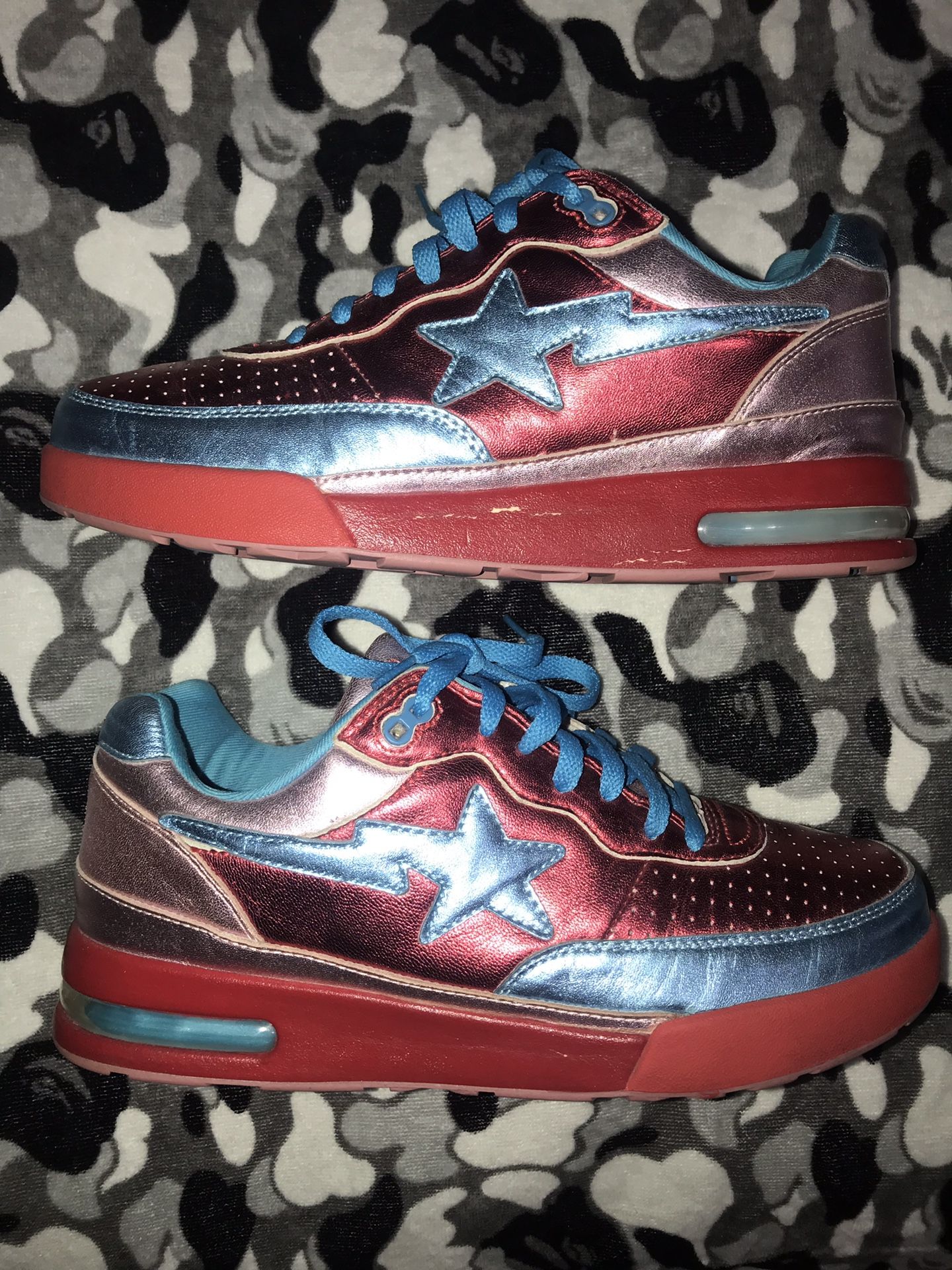 BAPE OG PHARRELL “ IN MY MIND “ BAPESTA ROADSTA SHOE VINTAGE RARE A BATHING APE SNEAKERS NIGO ERA
