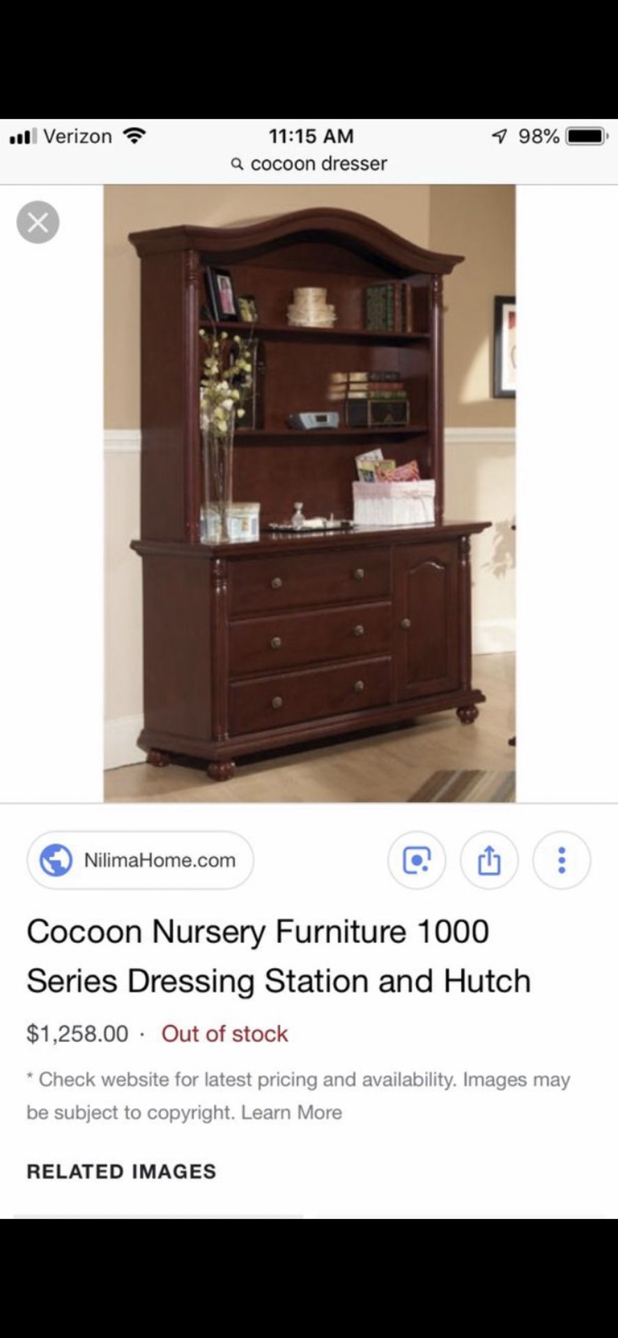 Large Baby Dresser/ Baby Changing Table. 