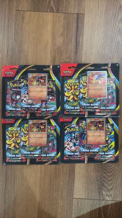 4 Packs Pokémon Mega Evolution Chaos Rising Pack