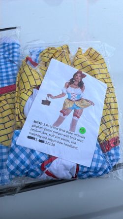 3-PC Yellow Brick Babe Halloween Costume