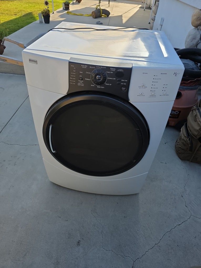Kenmore Elite Gas Dryer Working Good Please Look At Picture Needs Original Door Handle