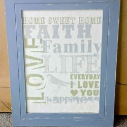 Faith And Family Wall Piece
