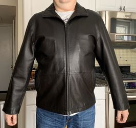 Talbots Men leather jacket