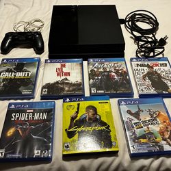 PS4 bundle  7 games and all cables tested