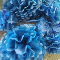 Blue Paper Party Decorations