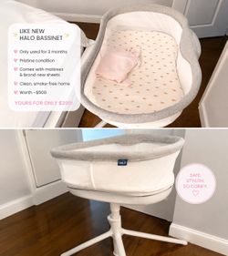 ✨ LIKE NEW BABY BASSINET — RETAILS AROUND $500, SELLING FOR $200 ✨