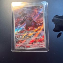 Pokemon TCG: Groudon Illustration Rare 199/182 Paradox Rift Near Mint