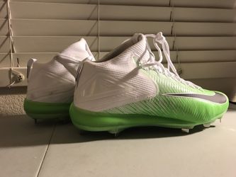 NEW Mike Trout Neon Green/White/Black Hightop Baseball Cleats (S:13.5) BOX INCLUDED. GREAT HOLIDAY GIFT!
