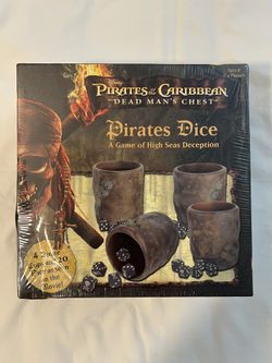 2006 Pirates of the Caribbean Dead Man's Chest Dice Board Game - New and Sealed
