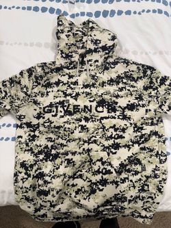 Givenchy Camouflage Hoodie, Size Small