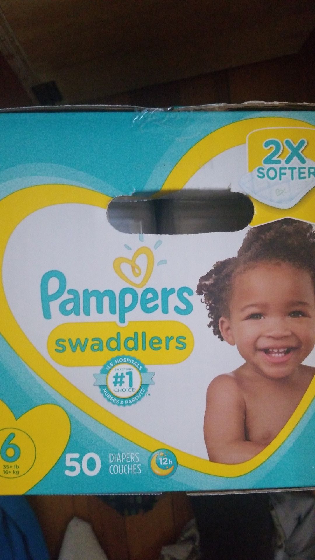 Pampers swaddled size 6 50 count