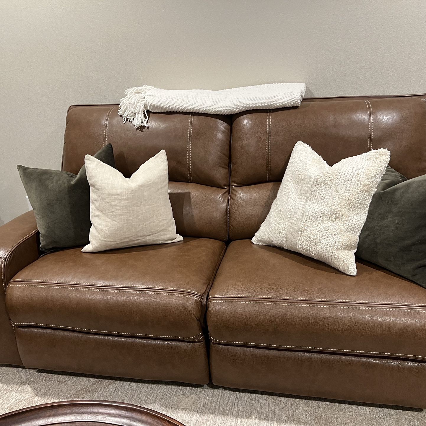 Leather, Reclining Couches - NEW CONDITION! 