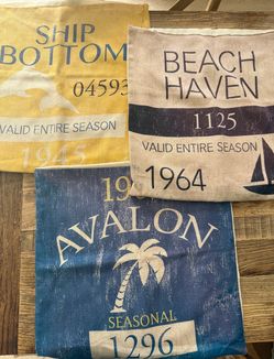 Outdoor pillow covers boating theme