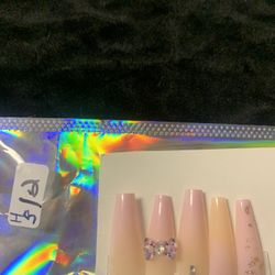 Long, Tapered Square Press-on Nails