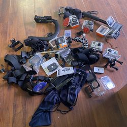 7 Gopro Cameras And Accessories 