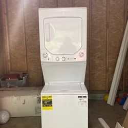 Brand New GE Gas Stackable Washer And Dryer 