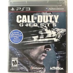 Call of Duty: Ghosts CIB 2013 Sony Playstation 3 Game Activision COD Ghosts PS3