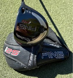 PING i25 Driver w/ an adjustable 9.5° loft w/ a stiff flex shaft