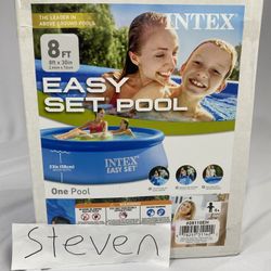 Intex 8’ x 30” easy set with pump