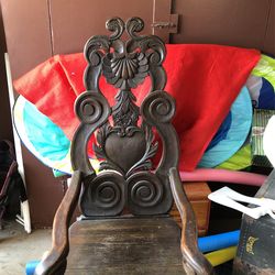 Hand Carved Antique Chair