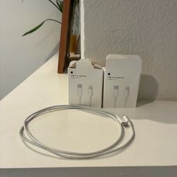 Apple USB-C to Lightning Cable (White) - 1m - Pack of 2 with boxes