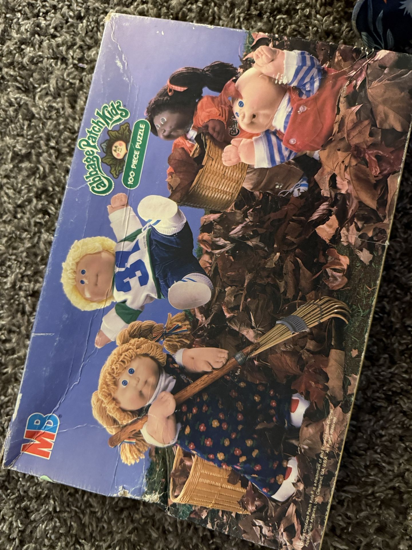 vintage 1984 Milton Bradley Cabbage Patch Kids 100-piece jigsaw puzzle