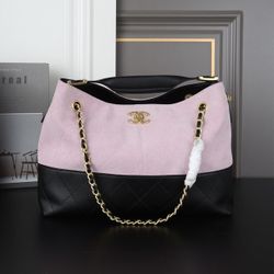 Fashionable high-end double-color shoulder bag