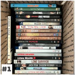 Miscellaneous DVD’s Boxes of 20 Each
