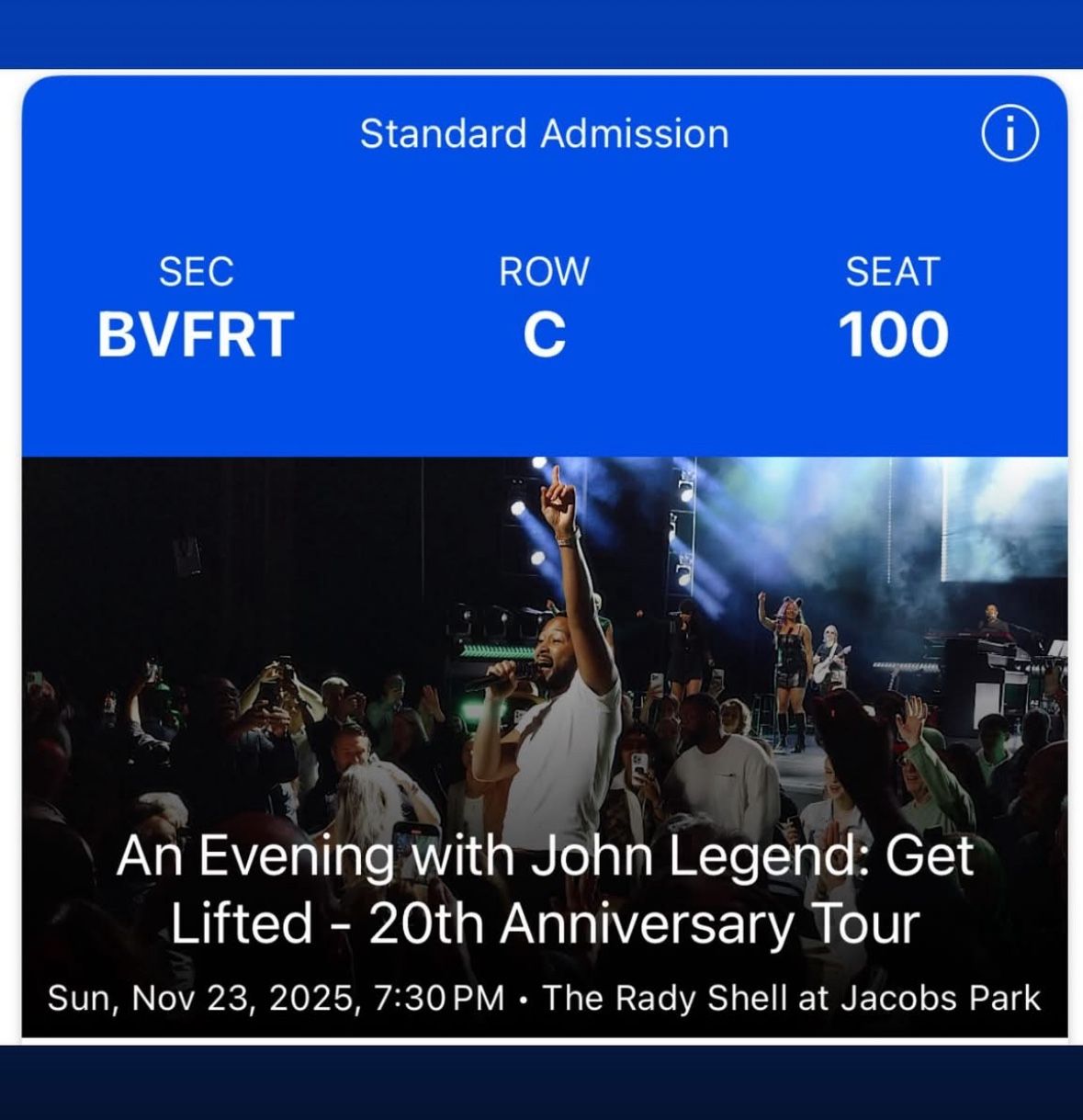 John legend tickets (San Diego Nov 23rd)