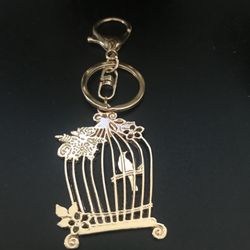 Bird cage key chain birdcage charm purse recuerdos favors quinceañera wedding