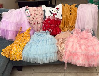 Used/ new girls dresses size 7/8