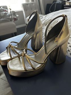 Women’s Size 11 Gold disco Heels