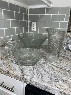 Crystal Punch Bowl Set!