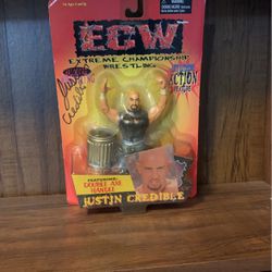 ECW  Justin Credible (signed)action Figure 